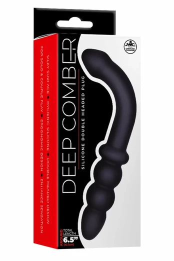 NMC 6.5 Inch Silicone Double Headed Plug Black - Ergonomic Design