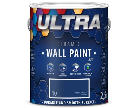 Interjero dažai ULTRA CERAMIC, 2,5 l, Mėlyna bedugnė sp. (10)
