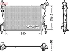 Radiatorius, variklio aušinimas DENSO DRM20130