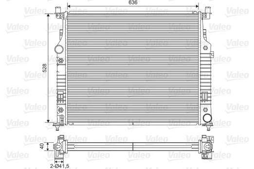 Radiatorius, variklio aušinimas VALEO 701569