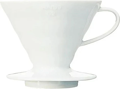 Keraminis „Drip“ V60-02 HARIO, baltas
