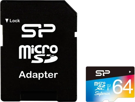 Silicon Power memory card microSDXC 64GB High Endurance + adapter