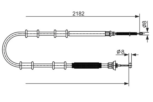 Trosas, stovėjimo stabdys BOSCH 1987482594