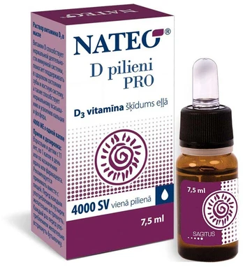 Nateo D Pro 4000 SV lašai 7,5 ml