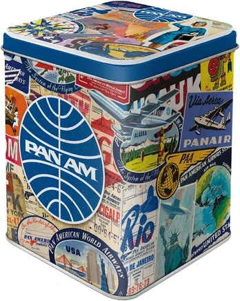 ARBATŲ DĖŽUTĖS »Pan Am - Travel Collage«, Nostalgic-Art