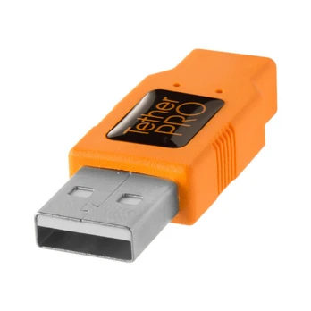 Tether Tools CU1917 USB laidas 5 m USB 2.0 A Oranžinis