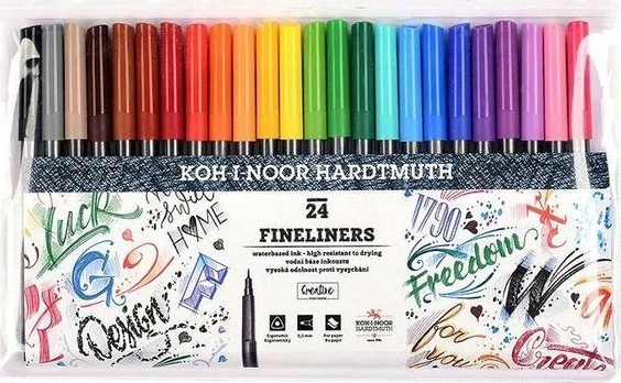Koh I Noor Fine knygos 24 spalvos