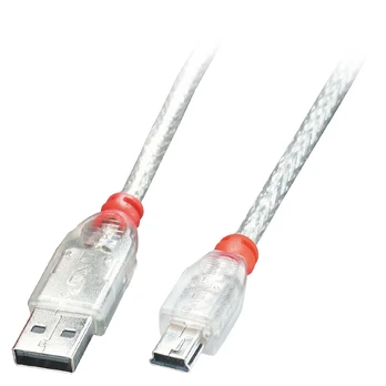 USB kabelis Lindy USB-A - USB-B 3 m sidabro (41784)