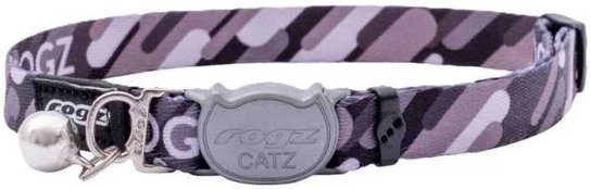 Rogz FusionCat juodas antkaklis 11mm 20-31cm