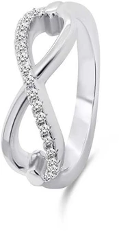 Brilio Silver Brilio Sidabrinis Modernus Sidabrinis Infinity Ring RI052W