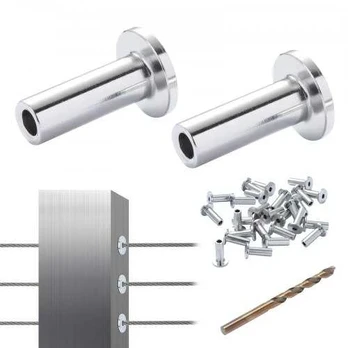 nerūdijančio plieno apsaugos rankovės 3.2mm lynui