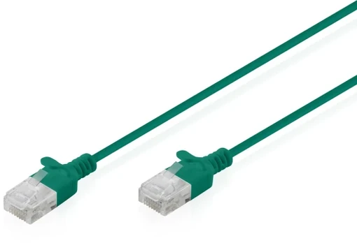Digitus CAT 6 U-UTP Slim Patchkabel, 0,3 m, Grün