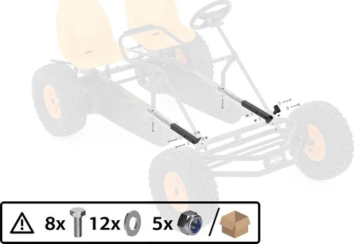 Berg Duo Coaster - Rear Frame Extenders