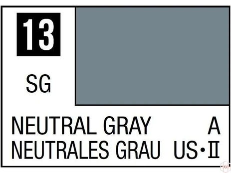 Mr Hobby Mr.Hobby - Mr.Color serijos nitro dažai C-013 Neutral Gray, 10ml