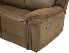 Trivietė sofa reglaineris Saranda - ruda kaina