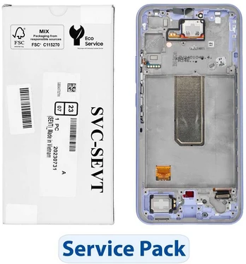 „ServicePack“ LCD ekranas SAMSUNG A34 5G A346B violetinis GH82-31200D
