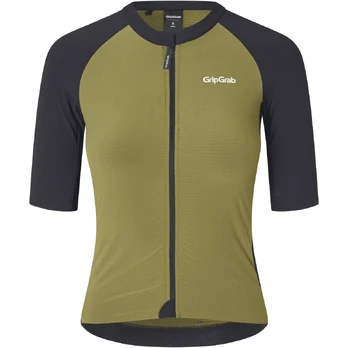 GripGrab Grinta moteriški marškinėliai | Olive Green, M