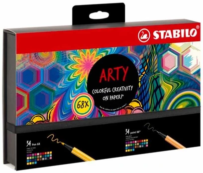 Stabilo Arty gaveæske med 68 dele
