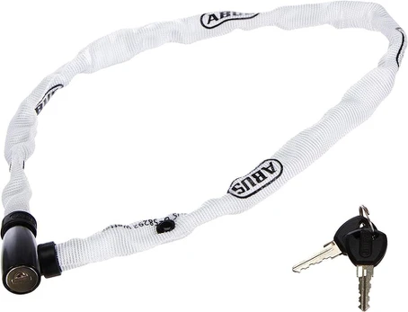 Dviračio užraktas Abus, 110cm, baltas