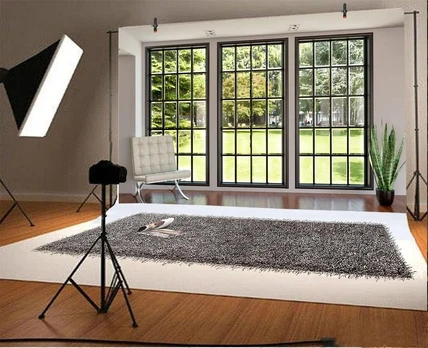 Fonai nuotraukoms 3 x 2 m - modernus interjeras, langas, gamta