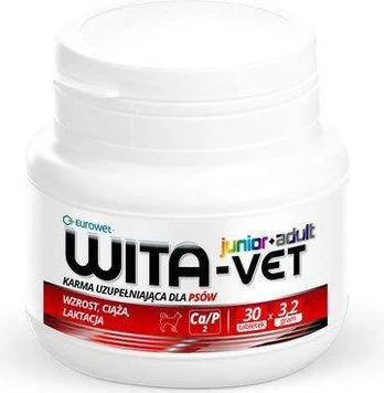EUROWET WITA-VET 30 vnt Ca / P = 2 3,2g