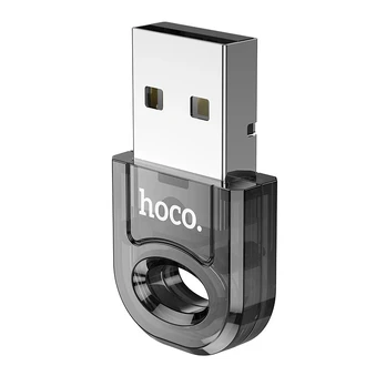 Dėklas HOCO adapter USB A bluetooth UA28 transparent juodas