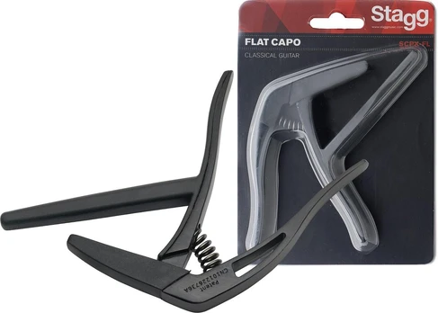 Kapodasteris klasikinei gitarai Stagg SCPX-FL BK