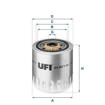 Kuro filtras UFI 24.321.00