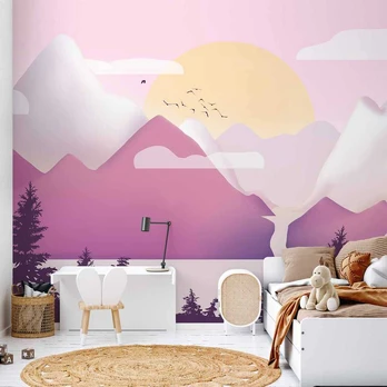 Artgeist Fototapetas - Landscape at Sunset - Third Variant