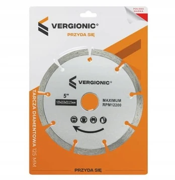 Deimantinis pjovimo diskas betonui Vergionic 125 mm