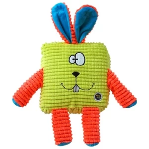 Žaislas šuniui Plaček Be Fun Calypso Square Rabbit 414-10012, žalias