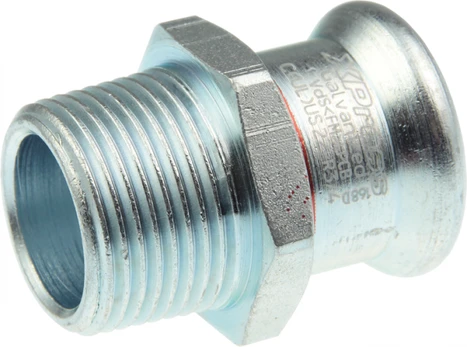 Straight connector 35x11/4'' M (Steel) KAN-therm