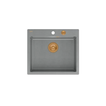 Plautuvė Quadron MORGAN 110, HB8304U5-C1_P2O, sidabrinis akmuo