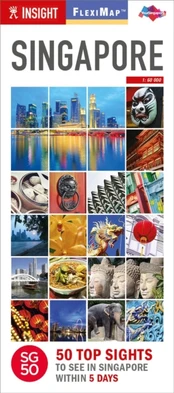 Insight Guides Flexi Map Singapore Turning 50