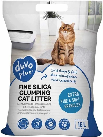 Duvo+ silicio gumulėlių silikoninis kačių kraikas 6kg 16 l