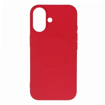 Hurtel Liquid Silikoninis dėklas with MagSafe for Samsung Galaxy S25 Edge - Raudona