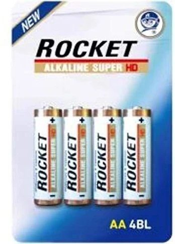 Rocket Alkaline HD AA elementas, 4 vnt.