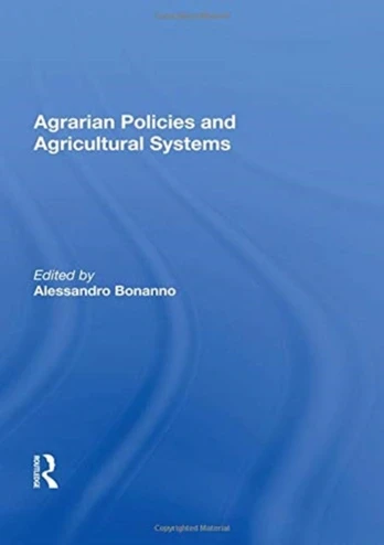 Agrarian Policies And Agricultural Systems - Minkštas viršelis