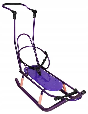 Plastikinės rogės Kimet Active, violetinė, 110 cm x 30 cm