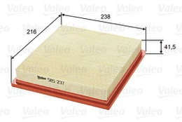 Oro filtras VALEO 585237 kaina