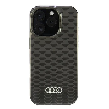 Audi IML Stitching Pattern MagSafe iPhone 16 Pro 6.3" juoda/juodas hardcase AU-IMLMIP16P-Q5/D3-BK