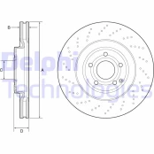 DELPHI BG9192C Brake Disc kaina