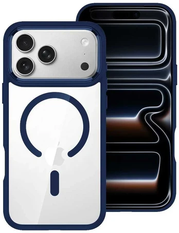Dėklas ROAR case MAG BUMPER compatible with MagSafe for IPHONE 16 Pro navy mėlynas