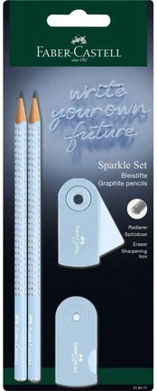 FABER-CASTELL Schreibset Sparkle sky mėlynas BK