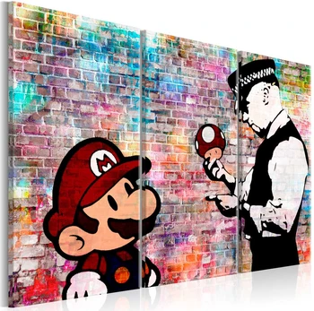 Artgeist Paveikslas - Rainbow Brick (Banksy)