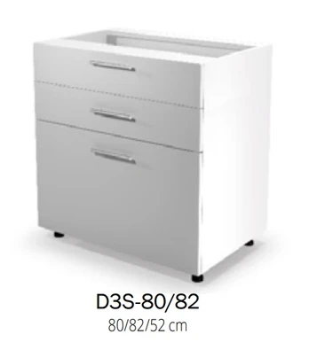 Halmar VENTO D3S-80/82 pastatoma virtuvinė spintelė