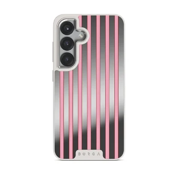 Strawberry Jam - Samsung Galaxy S25 Case, Elite Mirror Light (Magnetic) / Silver