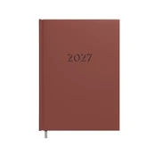 Darbo knyga - kalendorius 2027m. A5, rudos spalvos