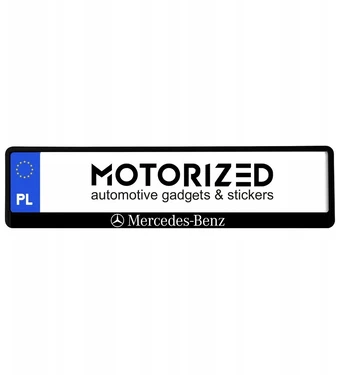 Mercedes-benz numerio rėmelis 1 logotipas + užrašas 1 vnt.