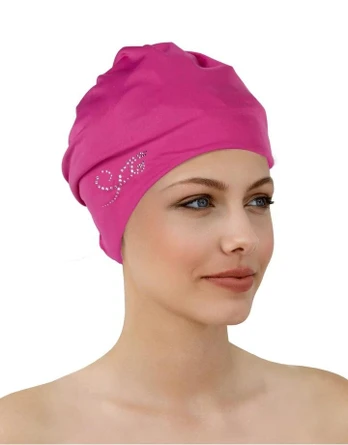 FASHY Light Pink Plaukimo kepurė su spaustuku